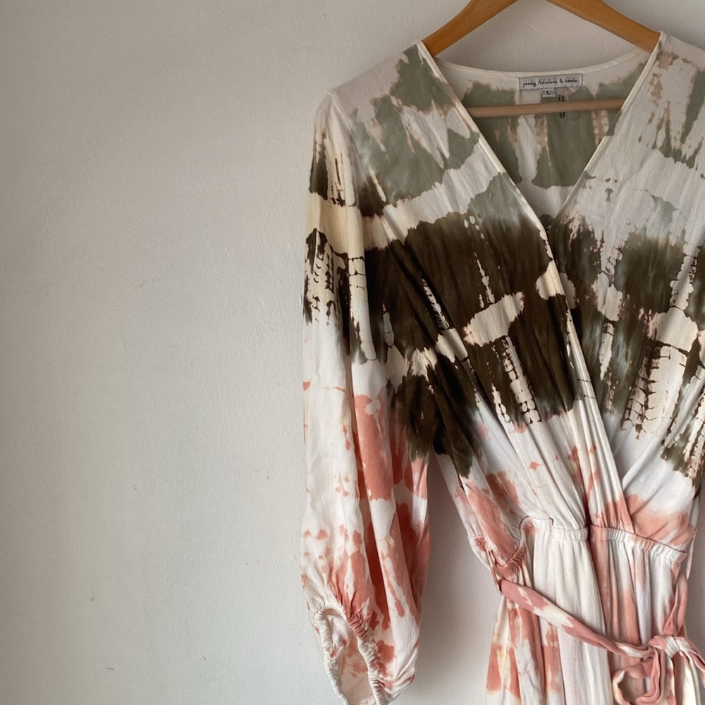 Young Fabulous & Broke L Jillian Faux Wrap Dress - Picture 12 of 13